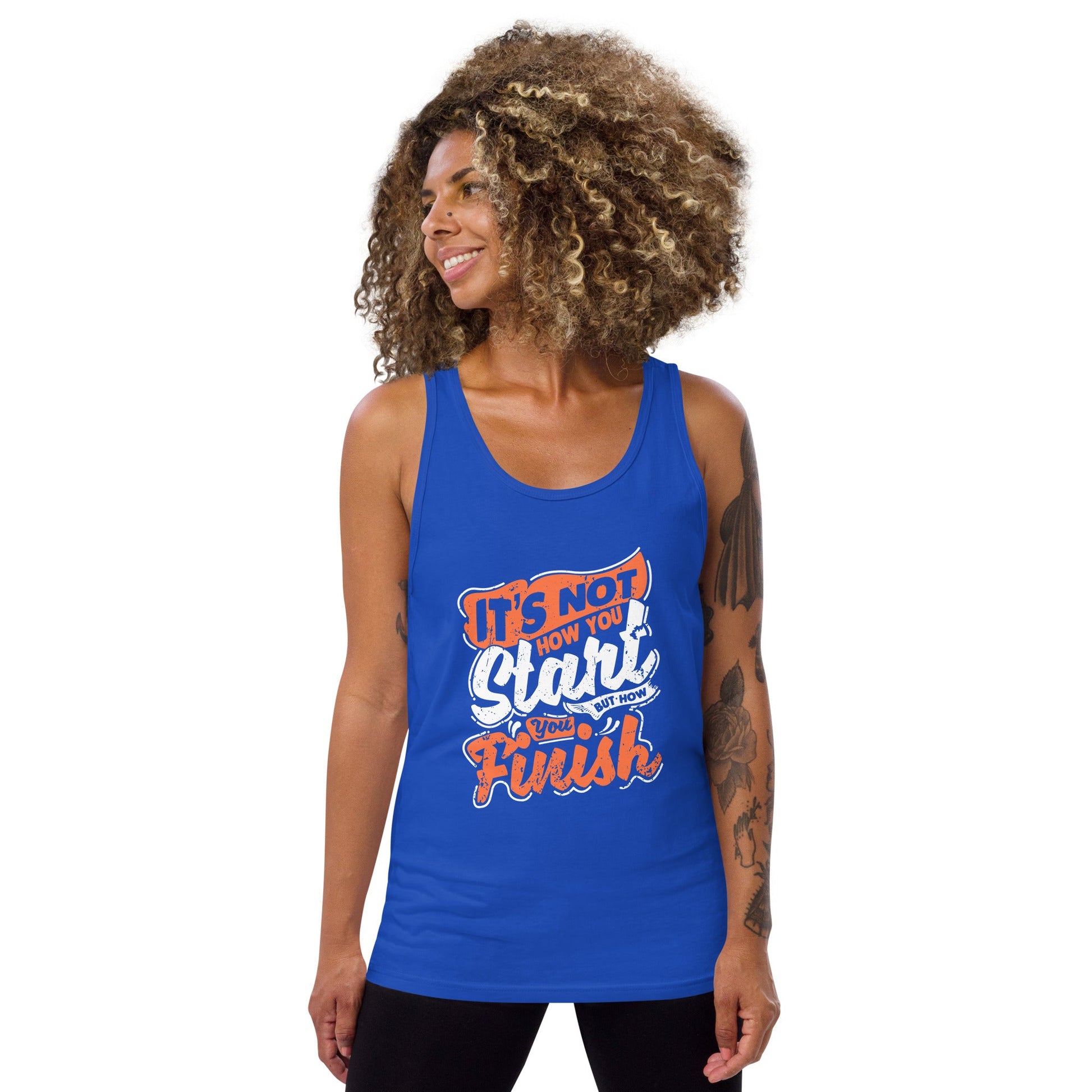 Women's It's Not How you Start But How you Finish Tank Top - Pixellly ANZ