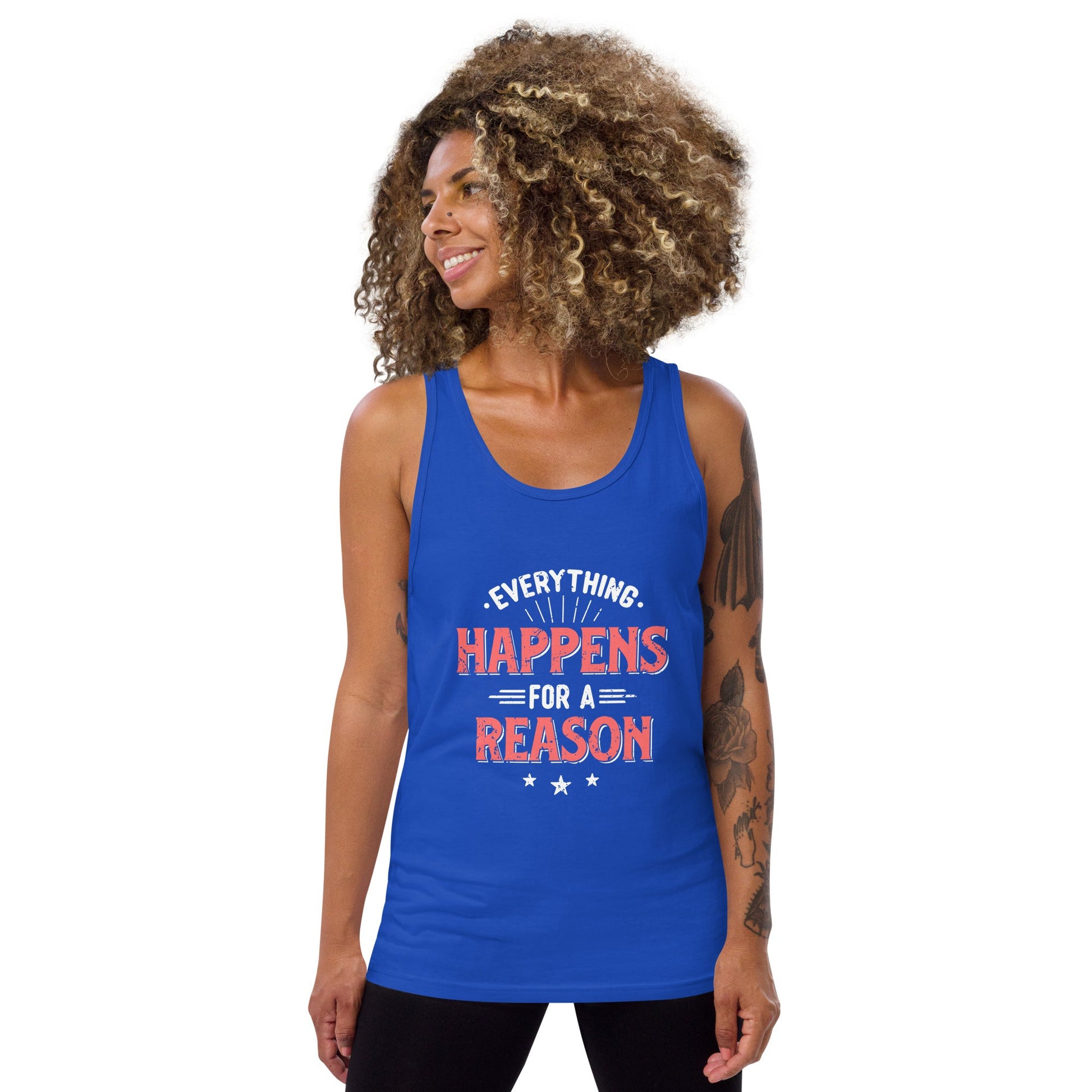 Women's Everything Happens For A Reason Tank Top - Pixellly ANZ