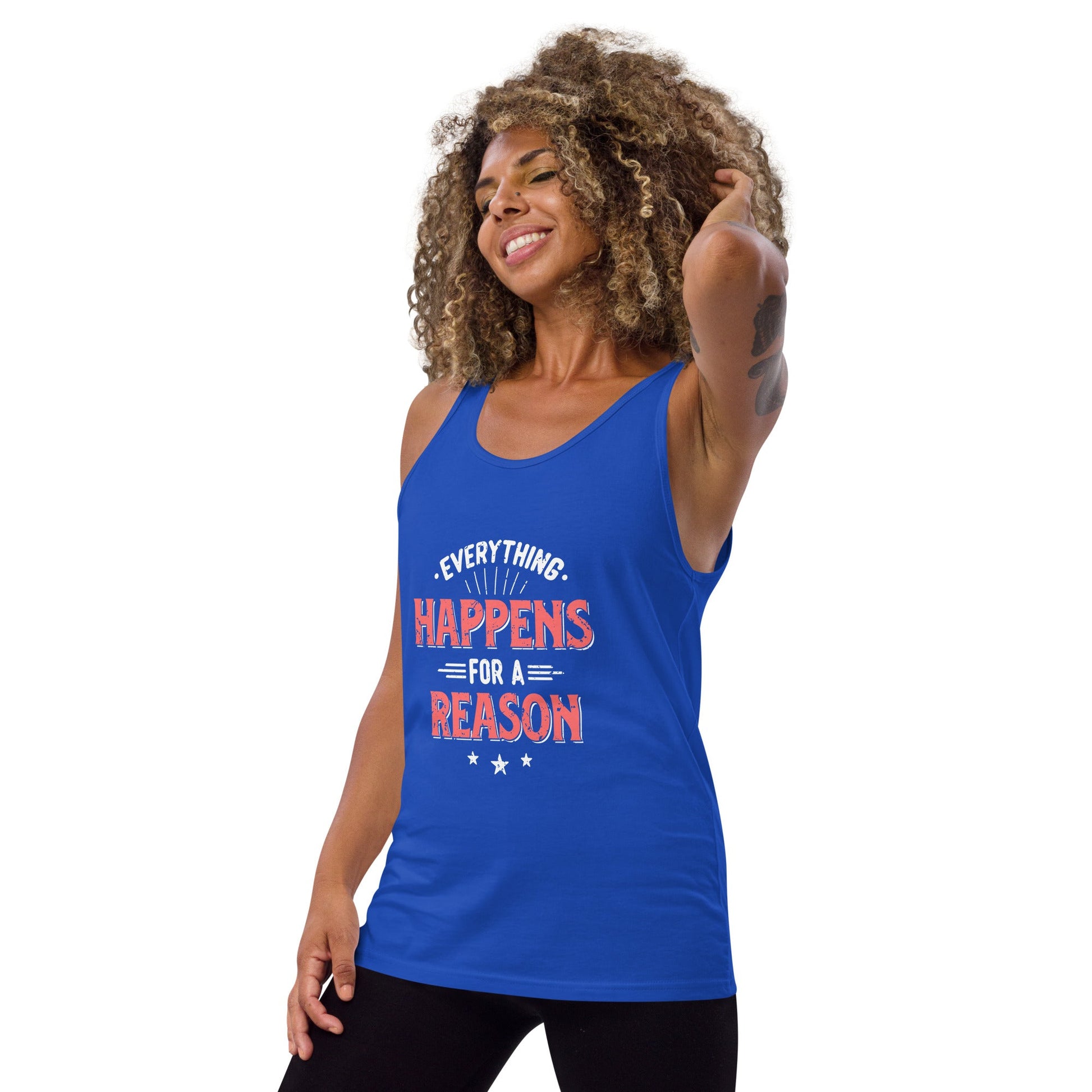 Women's Everything Happens For A Reason Tank Top - Pixellly ANZ