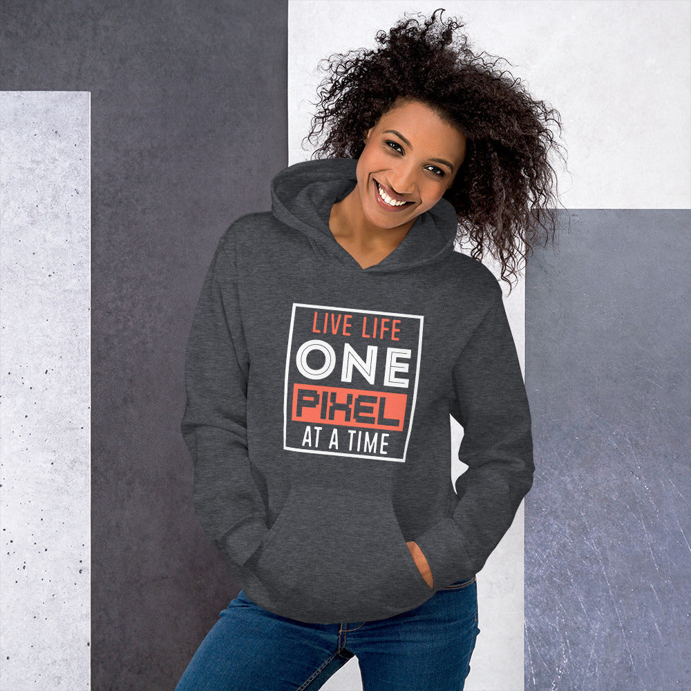 Women's Live Life One Pixel At A Time Hoodie - Pixellly ANZ