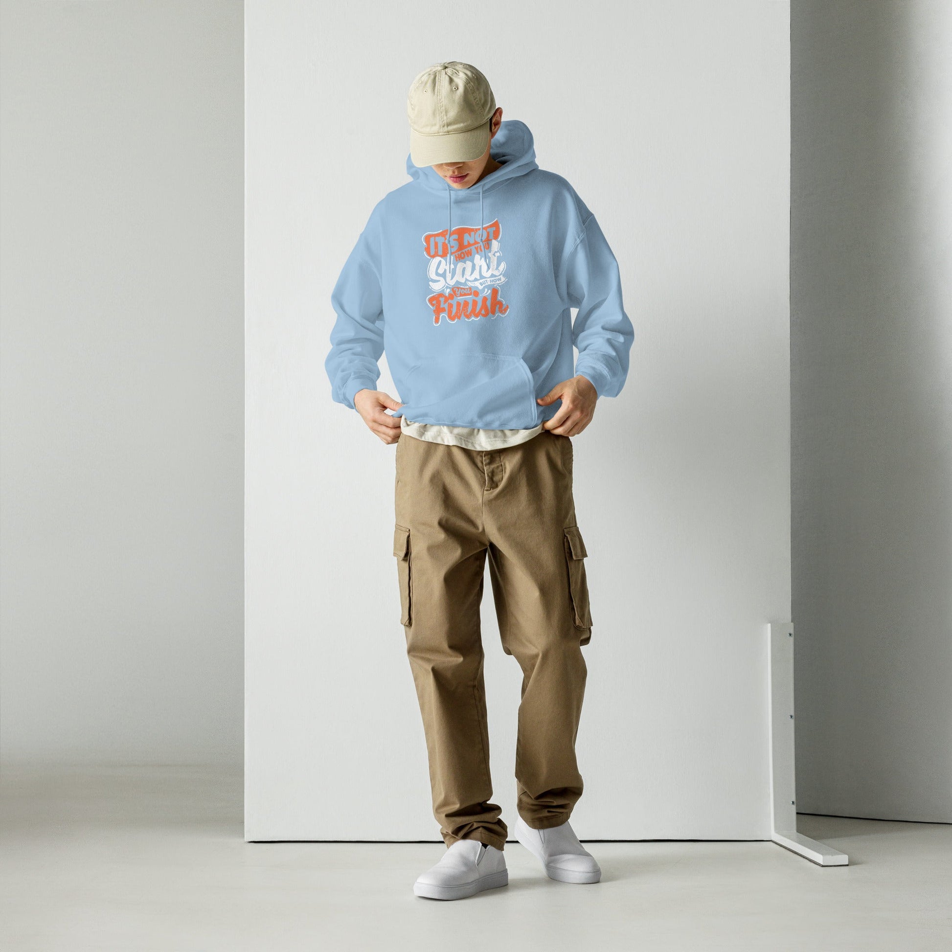 Mens It's Not How You Start Hoodie - Pixellly ANZ