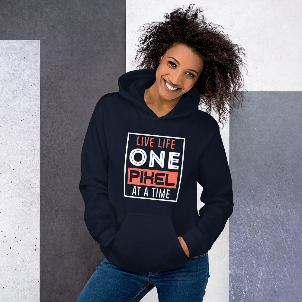 Women's Live Life One Pixel At A Time Hoodie - Pixellly ANZ