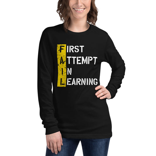 Women’s FAIL Long Sleeve Tee - Pixellly ANZ