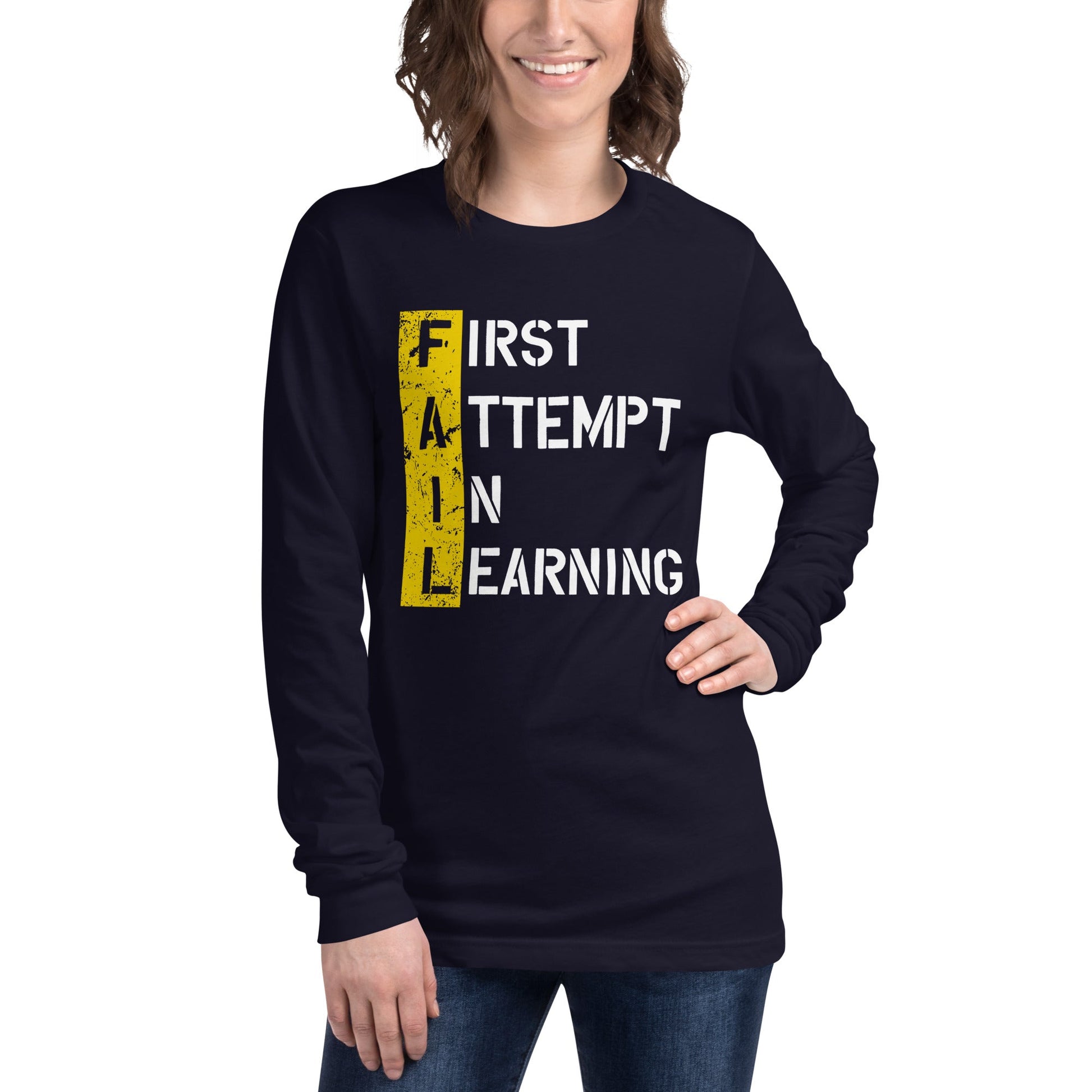 Women’s FAIL Long Sleeve Tee - Pixellly ANZ