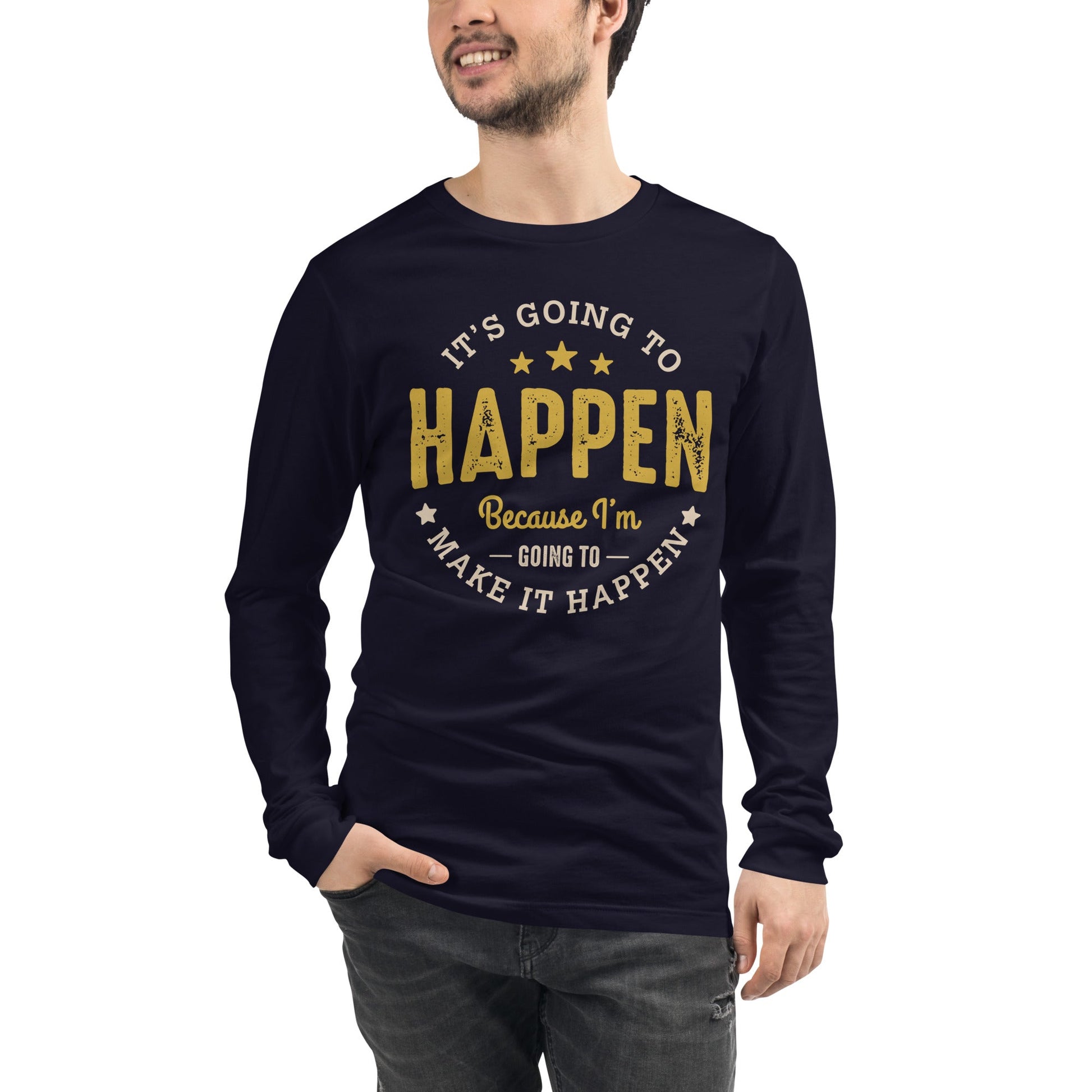 Mens It’s Going To Happen Long Sleeve Tee - Pixellly ANZ