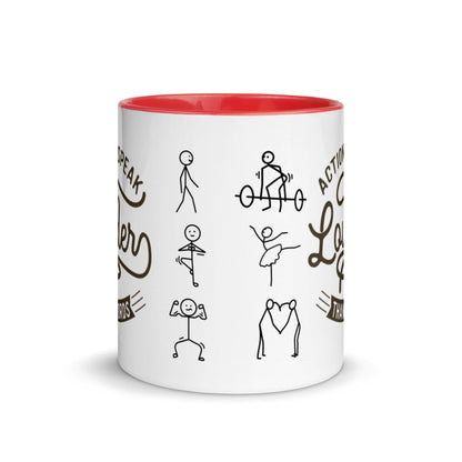Mug Actions Speak Louder Than Words - Pixellly ANZ