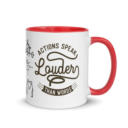 Mug Actions Speak Louder Than Words - Pixellly ANZ