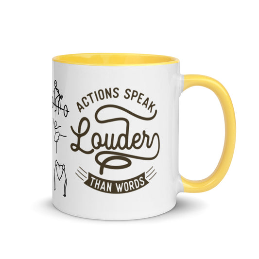 Mug Actions Speak Louder Than Words - Pixellly ANZ